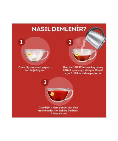 Lipton Rosehip 20 Glass Tea Bag X 4 Pieces - Buy Online on GoSupps.com