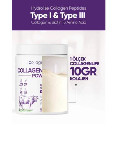 Collagen Life 0 Hydrolyzed Collagen Peptides Biotin and 15 Amino Acid Food Supplement Set of 2 - Buy Online on GoSupps.com
