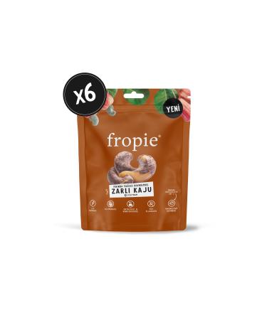FROP E Oil-Free Oven Roasted Cashews with Skin 75 gr X 6