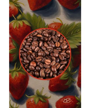 Mim and More Decaf Strawberry Coffee Decaffeinated Strawberry Flavored Coffee Beans 200 Gr - Buy Online on GoSupps.com