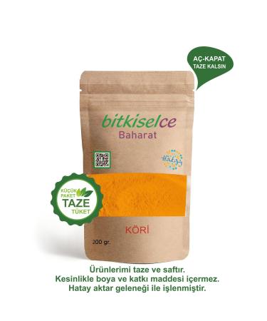 herbal Premium Quality Hatay Style Curry Spice: Rich Flavor of Nature 200 Gr.