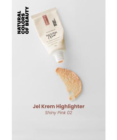 Bade Natural Gel Cream Highlighter Shinny Pink 02 0 Natural - Buy Online on GoSupps.com