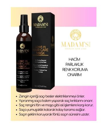 MADAMS BLOND Madam's Blond Leave-in Hair Care Mask (NO-RINSE HAIR CARE MASK) - Buy Online on GoSupps.com