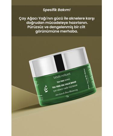 Bade Natural Tea Tree Anti-Acne and Pore Tightening Purifying Face Balm 50 ml - Buy Online on GoSupps.com