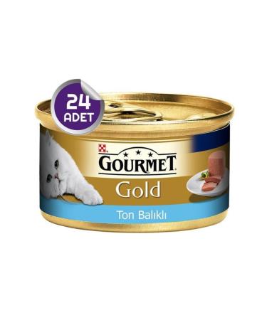 Gourmet Gold Tuna Adult Cat Minced Canned Food 24x85 gr