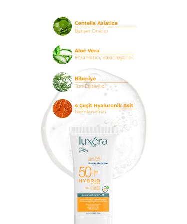 luxera paris anti-blemish spf 50+ pa++++ ultra light strong protection hybrid face sunscreen 50 ml - Buy Online on GoSupps.com