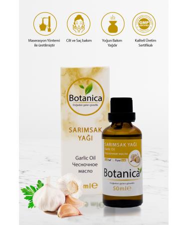 botanica Garlic Oil - Allium Sativum - (Anti-Acne and Pimples) Garlic Oil Hair and Skin Care 50 ml