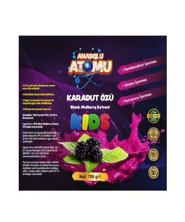 anatolian atom 700 gr Black Mulberry Extract Kids - Natural Special for Children - Buy Online on GoSupps.com