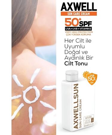 AXWELL 50 Spf+ 2 Li Deal Set Anti-Stain Moisturizer High Protection Sun Cream - Buy Online on GoSupps.com