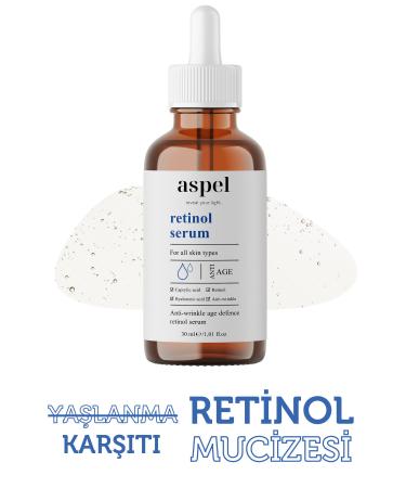 Aspel Anti-Aging and Regenerating Retinol Serum 30 ml - Buy Online on GoSupps.com