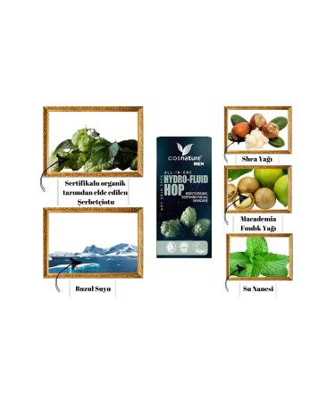 Cosnature Hops Vegan All-in-One Water-Based Men's Face Cream - Buy Online on GoSupps.com