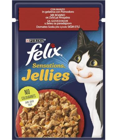 FELIX Sensation Chicken Carrot Gel Pouch Cat Canned Food 85 gr - 10 Pieces