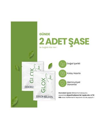 GLOX Tea Bromelain Herbal Tea Helping to Regulate Metabolism - Buy Online on GoSupps.com