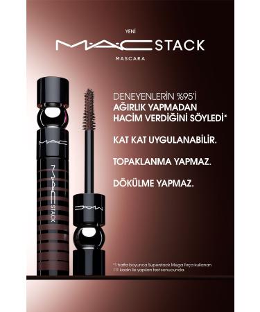 Mac FOR LONGER AND VOLUME LASHES - CHESTNUT STACK - MACSTACK MASCARA 12 ML - Buy Online on GoSupps.com