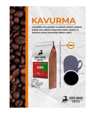 Addis Ababa Coffee Kenya 250 Gr. Beans Filter Espresso Coffee - Buy Online on GoSupps.com
