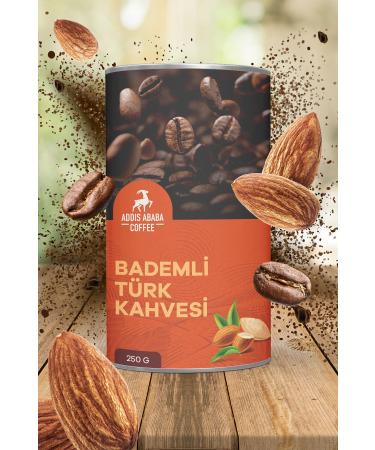 Addis Ababa Coffee Almond Turkish Coffee Flavored Turkish Coffee 250 gr