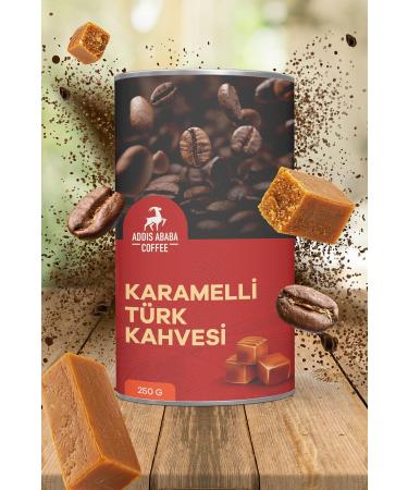 Addis Ababa Coffee Caramel Flavored Turkish Coffee 250 gr