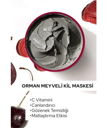 Black Red Br Clay Mask Vitamin C and Pore Cleansing Face Mask Forest Fruit Clay Face Mask - 400g - Buy Online on GoSupps.com