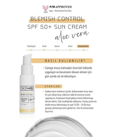 Skin401 Spf 50 Anti-Spot Aloe Vera Moisturizing Sunscreen 50ml - Buy Online on GoSupps.com