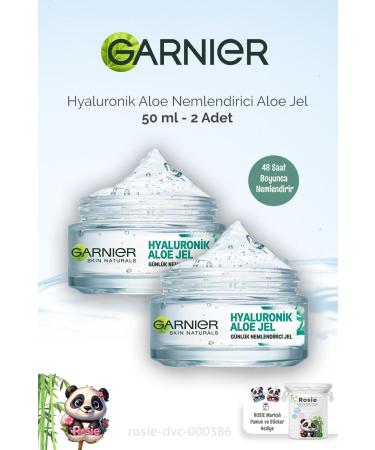 Garnier 2 Pieces Garnier Daily Moisturizing Hyaluronic Aloe Gel 50 ml and ROSIE