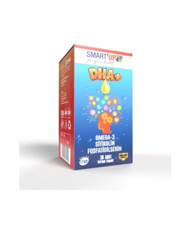 SMART UP Smartup Fish Oil B12 Containing Citicoline Dha Omega 3 and Phosphatidylserine (30 Capsules)