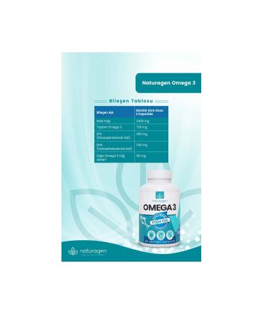 Naturagen Omega3 Fish Oil 1200 Mg 120 Softgel - Buy Online on GoSupps.com
