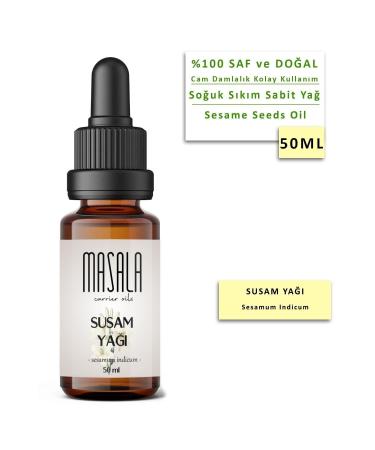 Masala Sesame Oil 50 Ml. Cold Press (sesame Seed Carrier Oil) - Buy Online on GoSupps.com