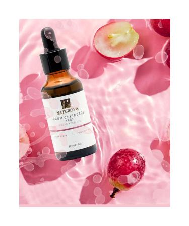 NATUROVA Grape Seed Oil Cold Pressed 0 Pure 30 Ml - Buy Online on GoSupps.com