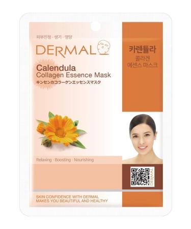 Dermal Calming Supportive and Nourishing Calendula Extract Collagen Mask 23 Gr - Buy Online on GoSupps.com