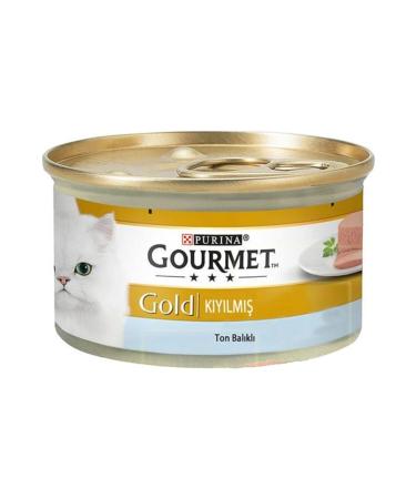 Gourmet Canned Adult Cat Food with Chopped Tuna 24 X 85 Gr