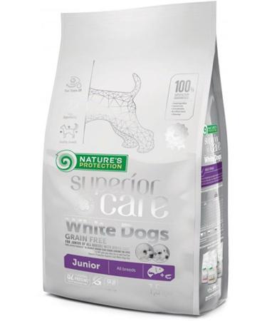 Nature's Protection Junior Salmon Grain-Free White Furry Puppy Food 1.5kg