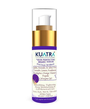 Kuatra Skin Perfecting Night Serum (NATURAL INGREDIENTS ANTI-AGING ANTI-SPOT IDEAL SKIN APPEARANCE) - Buy Online on GoSupps.com