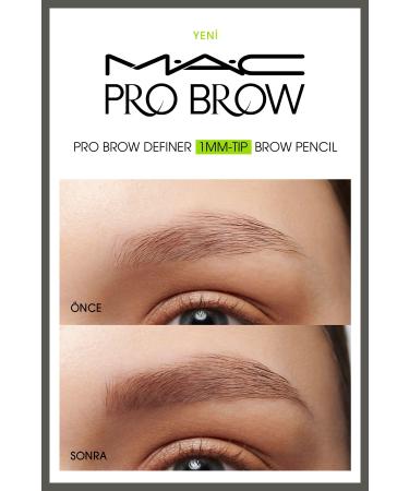 Mac STYLIZED - 24 Hours Lasting Pro Brow Definer 1MM Tip Brow Pencil Eyebrow Spoolie - Buy Online on GoSupps.com