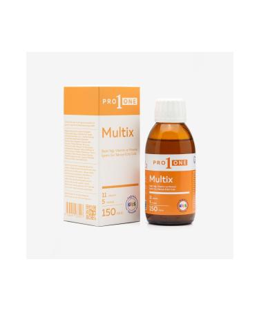 PRO1ONE PRO 1 ONE MULTIX Fish Oil Vitamin and Mineral Containing Liquid Supplementary Food