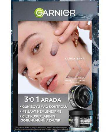 Garnier Pure & Clean Charcoal Mattifying Moisture Cream 50ml & Aha Bha Anti-Imperfection Serum 30ml - Buy Online on GoSupps.com