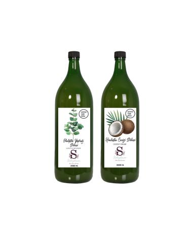 Suheylaana Natural Eucalyptus Leaf Vinegar 2000 ml and Coconut Vinegar 2000 ml