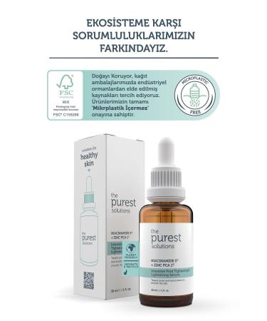 The Purest Solutions BLACK SPOT AND ACNE SKIN BARRIER REPAIRING NIACINAMIDE SKIN CARE SERUM 30 ML DEMBA4379 - Buy Online on GoSupps.com