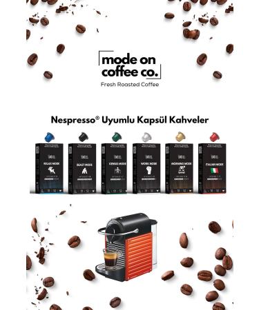 Mode On Coffee Co. Decaf Mode Nespresso Compatible Aluminum Capsule Coffee Set - 60 Pieces - Buy Online on GoSupps.com