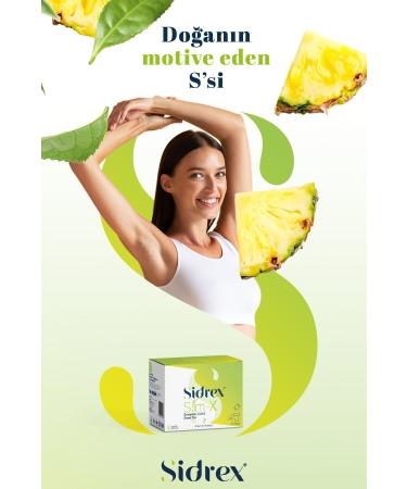 SIDREX Slm-x Bromelain Cla and Green Tea Extract Supplementary Food 30 Sachets - Buy Online on GoSupps.com
