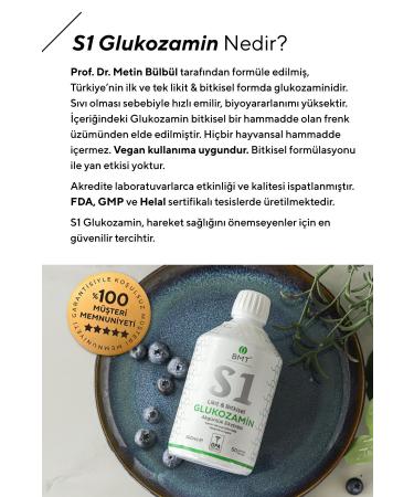 Biomet S1 Glucosamine Herbal Glucosamine and Frankincense Extract Liquid Food Supplement 50 Days Vegan 500ml - Buy Online on GoSupps.com