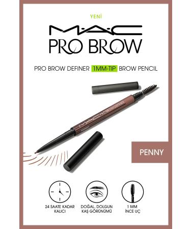 Mac M A C PRO DEF NER 1MM TIP BROW PENCI - PENNY - EYEBROW MASCAR