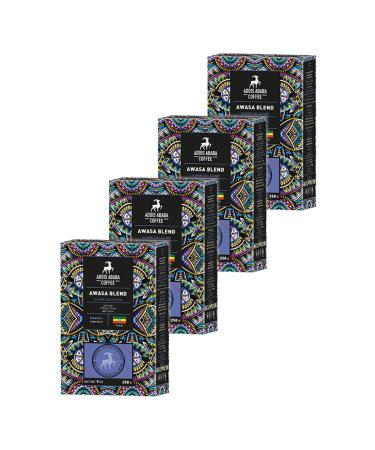 Addis Ababa Coffee Awasa Blend 4 Pcs Advantageous Package 1000 grams