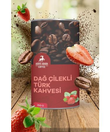 Addis Ababa Coffee Strawberry Turkish Coffee Flavored Turkish Coffee 250 gr