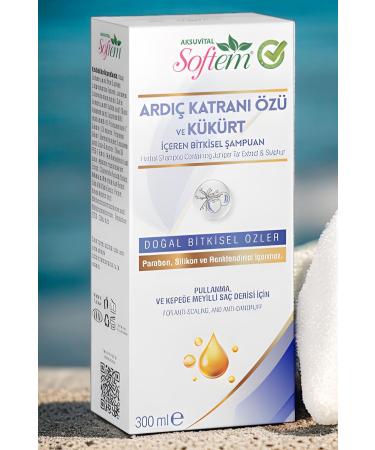 Softem Herbal Shampoo Containing Juniper Tar Extract and Sulfur