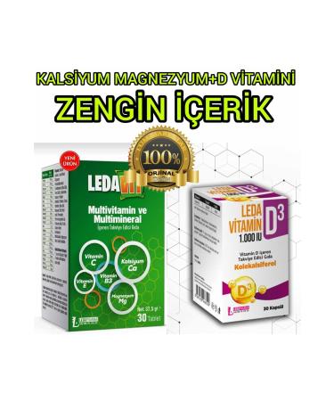 LedaPharma LEDA VITAMIN D3 KP + MULTIVITAMINE 30 TB