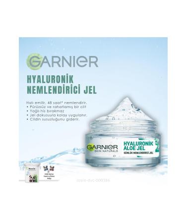 Garnier 2 Pieces Garnier Daily Moisturizing Hyaluronic Aloe Gel 50 ml and ROSIE - Buy Online on GoSupps.com