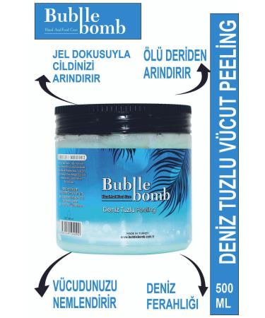 BUBBLEBOMB Sea Salt Body Peeling Seasalt Peeling 500ml - Buy Online on GoSupps.com