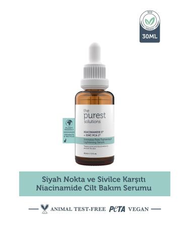 The Purest Solutions BLACK SPOT AND ACNE SKIN BARRIER REPAIRING NIACINAMIDE SKIN CARE SERUM 30 ML DEMBA4379
