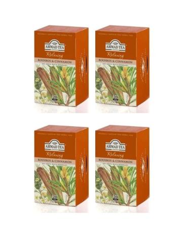 Ahmad Tea Roobios and Cinnamon 20 Cup Shake 4 Pack
