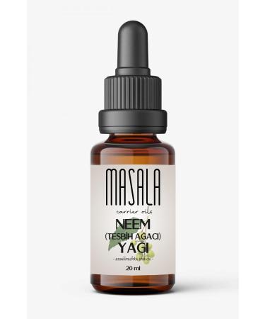 Masala Neem Oil 20 Ml. Cold Pressed Neem Carrier Oil - Buy Online on GoSupps.com
